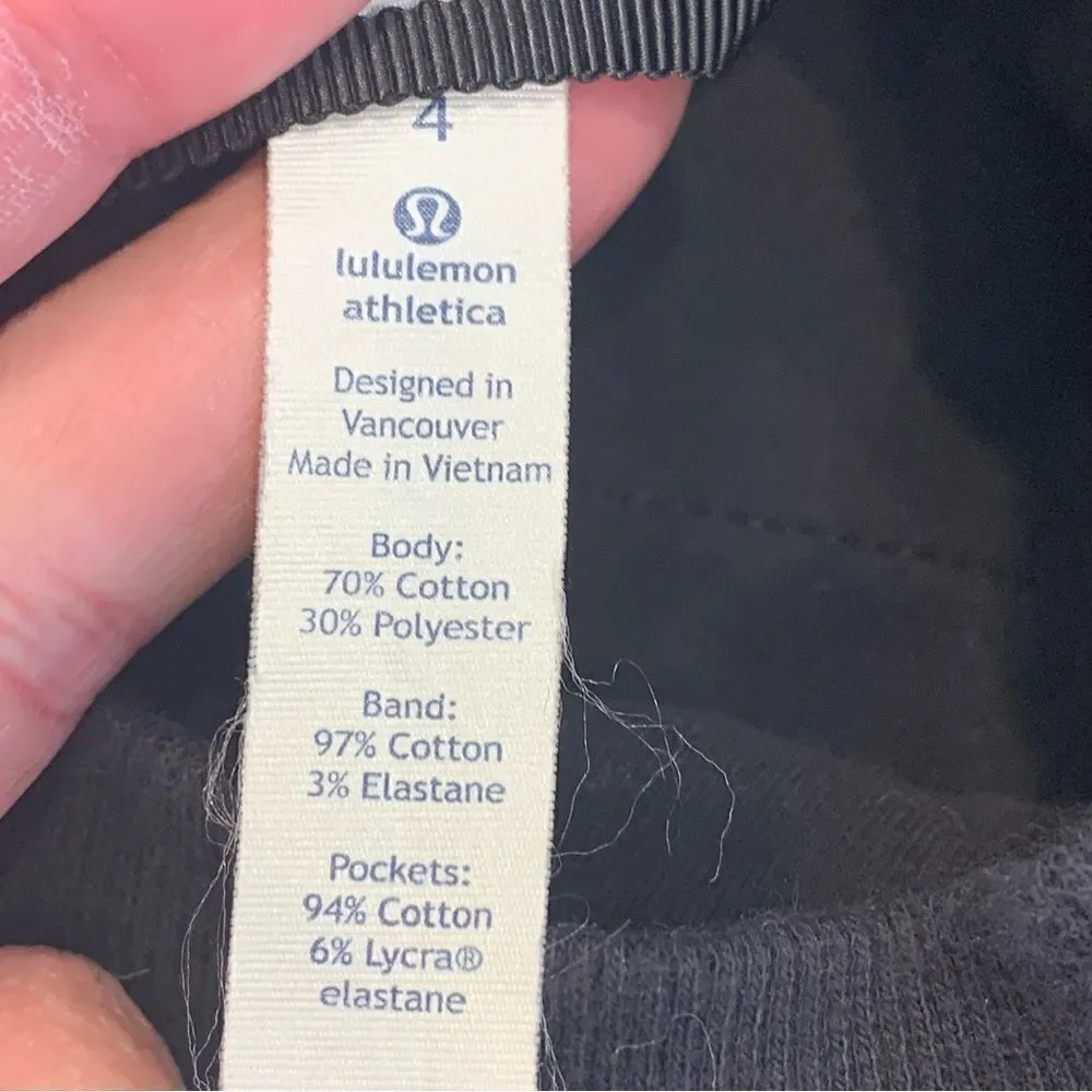 Lululemon Be True Crew Sweatshirt Black Size 4